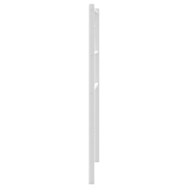 vidaXL T&ecirc;te de lit m&eacute;tal blanc 80 cm