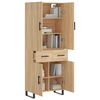 vidaXL Buffet haut Ch&ecirc;ne sonoma 69,5x34x180 cm Bois d'ing&eacute;nierie