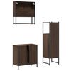 vidaXL Ensemble de meubles de salle de bain 3 pcs Ch&ecirc;ne marron