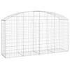 vidaXL Panier de gabions arqué 200x50x100/120 cm Fer galvanisé