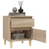 vidaXL Table de chevet Ch&ecirc;ne sonoma 40x35x50 cm