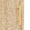 vidaXL Buffet haut Ch&ecirc;ne sonoma 69,5x34x180 cm Bois d'ing&eacute;nierie