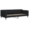 vidaXL Lit de jour avec gigogne sans matelas noir 90x200 cm