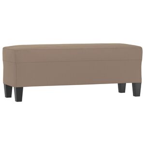 vidaXL Banc Taupe 100x35x41 cm Tissu microfibre