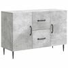 vidaXL Buffet Gris b&eacute;ton 89 x 34,5 x 60 cm Bois d'ing&eacute;nierie
