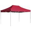 vidaXL Tente de réception pliable Aluminium 4,5x3 m Bordeaux