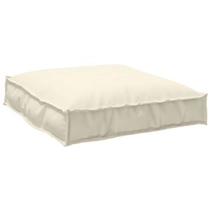 vidaXL Coussin Cr&egrave;me 70 x 70 x 12 cm Tissu Oxford