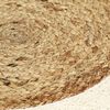 vidaXL Napperons 6 pcs Naturel Plain 38 cm Rond Jute et coton