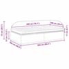 vidaXL Cadre de lit d'angle avec matelas 2 pcs Rouge Velours