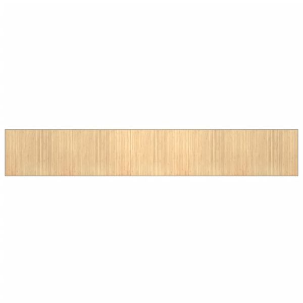 vidaXL Tapis rectangulaire naturel clair 80x500 cm bambou