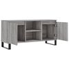 vidaXL Meuble TV sonoma gris 104x35x50 cm bois d'ing&eacute;nierie