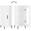 vidaXL Buffet blanc 34,5x34x90 cm bois d'ing&eacute;nierie