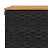 vidaXL Salon de jardin 9 pcs avec coussins noir r&eacute;sine tress&eacute;e