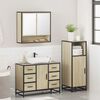 vidaXL Ensemble de meubles de salle de bain 3 pcs ch&ecirc;ne sonoma