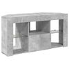 vidaXL Meuble TV LED d'Angle Montage mural Gris b&eacute;ton 100 x 40 x 50 cm