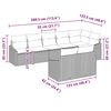 vidaXL Ensemble de canap&eacute; de jardin 8 pcs Beige et Gris clair