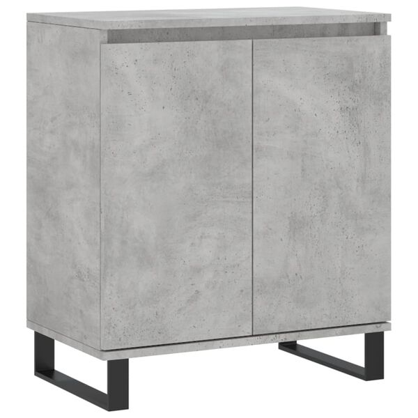 vidaXL Buffet Gris b&eacute;ton 60x35x70 cm Bois d'ing&eacute;nierie