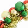 vidaXL Guirlande de Boules de No&euml;l Multicolore 186 cm Polystyr&egrave;ne
