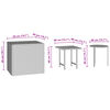 vidaXL Tables d'appoint de jardin 3 pcs noir résine tressée