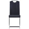 vidaXL Ensemble de salle &agrave; manger 9 pcs Similicuir Noir
