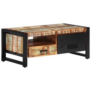 vidaXL Table basse 100x50x41 cm Bois de r&eacute;cup&eacute;ration massif