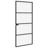 vidaXL Porte de maison 93 x 201,5 x 3,5 cm Aluminium et Verre Tremp&eacute;