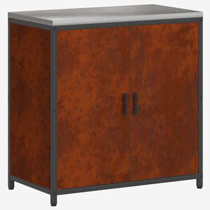 vidaXL Rangement de cuisine HATTEM Rouill&eacute; 90 x 50 x 92 cm Acier