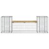 vidaXL Banc de jardin design gabion 183x41x60,5cm bois de pin impr&eacute;gn&eacute;