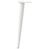 vidaXL Pieds de table basse coniques 4 pi&egrave;ces Blanc 42-43 cm Acier