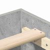 vidaXL Cadre de lit Gris b&eacute;ton 203 x 93 x 25 cm Bois d'ing&eacute;nierie