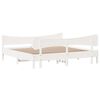 vidaXL Cadre de lit sans matelas blanc 200x200 cm bois massif de pin