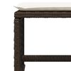 vidaXL Ensemble &agrave; manger de jardin avec coussins 13 pcs marron rotin