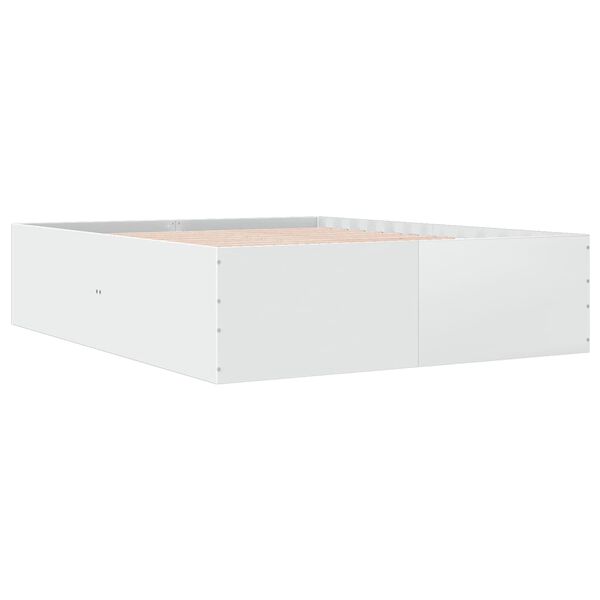 vidaXL Cadre de lit sans matelas blanc 150x200 cm