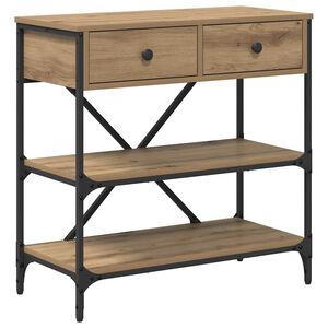 vidaXL Table console avec tiroir Marron 100 x 34,5 x 75 cm bois