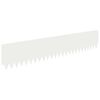 vidaXL Bordure de Pelouse 30 pc 103 x 20 cm Acier Blanc
