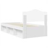 vidaXL Cadre de lit Blanc 90 x 200 cm Bois de pin massif