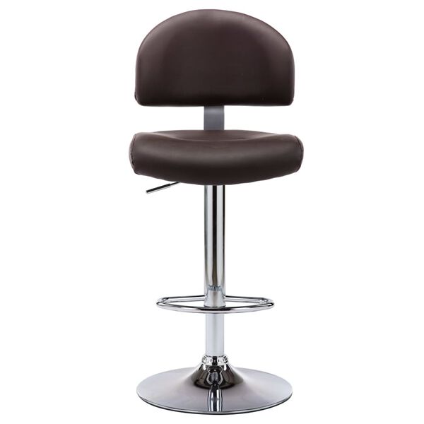 vidaXL Tabourets de bar lot de 2 marron similicuir