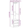 vidaXL Armoire Ch&ecirc;ne noir 50 x 50 x 200 cm Bois d'ing&eacute;nierie