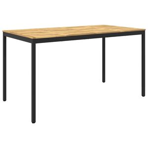 vidaXL Table de Bar de Jardin Blanc et noir 196 x 100,5 x 105 cm