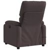 vidaXL Fauteuil de massage inclinable Marron fonc&eacute; Tissu