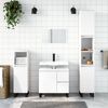 vidaXL Ensemble de meubles salle de bain 3 pcs blanc bois d'ing&eacute;nierie