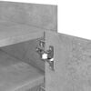 vidaXL Meuble TV gris b&eacute;ton 80x35x40 cm bois d'ing&eacute;nierie