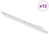 vidaXL Glissi&egrave;re de tiroir 12 pc Blanc 400 mm Acier