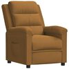 vidaXL Fauteuil inclinable Marron Velours