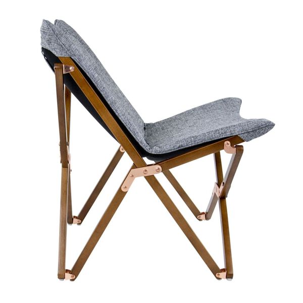 Bo-Camp Chaise de d&eacute;tente Bloomsbury S Gris