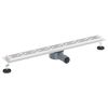 vidaXL Drain de douche avec couvercle en verre et siphon &agrave; 360&deg; 80 cm