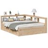 vidaXL Lit biblioth&egrave;que sans matelas 150x200 cm bois massif de pin