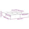 vidaXL Cadre de lit avec rangement Gris Sonoma 200 x 200 cm