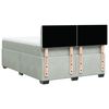 vidaXL Sommier &agrave; lattes de lit et matelas Gris clair 140x200cm Velours