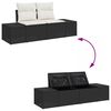 vidaXL Ensemble de canap&eacute; de jardin 9 pcs Noir Poly rotin